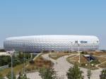 Die  Allianz Arena  in München-Fröttmaning am 14. August 2012.