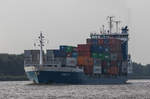 Containerschiffe/555035/die-freya-am-1-september-2016 Die 'FREYA' am 1. September 2016 auf dem 'Nord-Ostsee-Kanal' bei Burg.