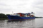 Containerschiffe/575265/die-a-la-marine-am-15 Die 'A LA MARINE' am 15. August 2017 bei Hochdonn.