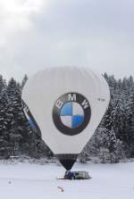  BMW -Ballon am 25. Januar 2014 in der Nhe von Kitzbhel/Tirol.