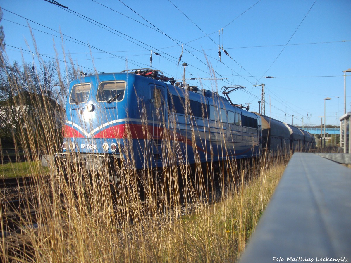 151 170-8 der SRI (D-EGP) im Bahnhof Bergen auf R�gen am 28.4.14