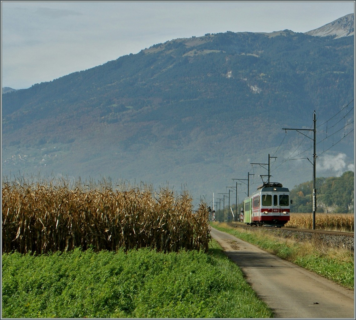AOMC Regionalzug bei Villy.
25. Okt. 2013