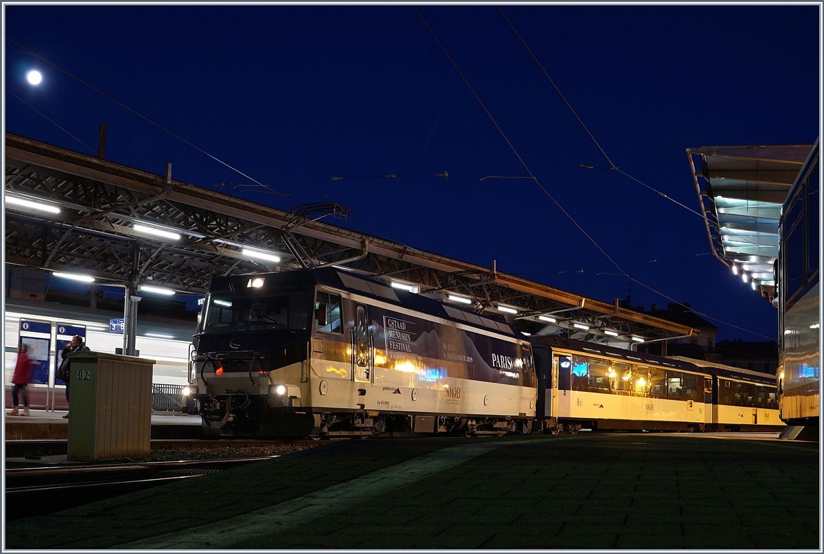 Die MOB Ge 474 8004 mit ihrem IR nach Zweisimmen kurz vor der Abfahrt in Montreux.

12. Jan. 2020