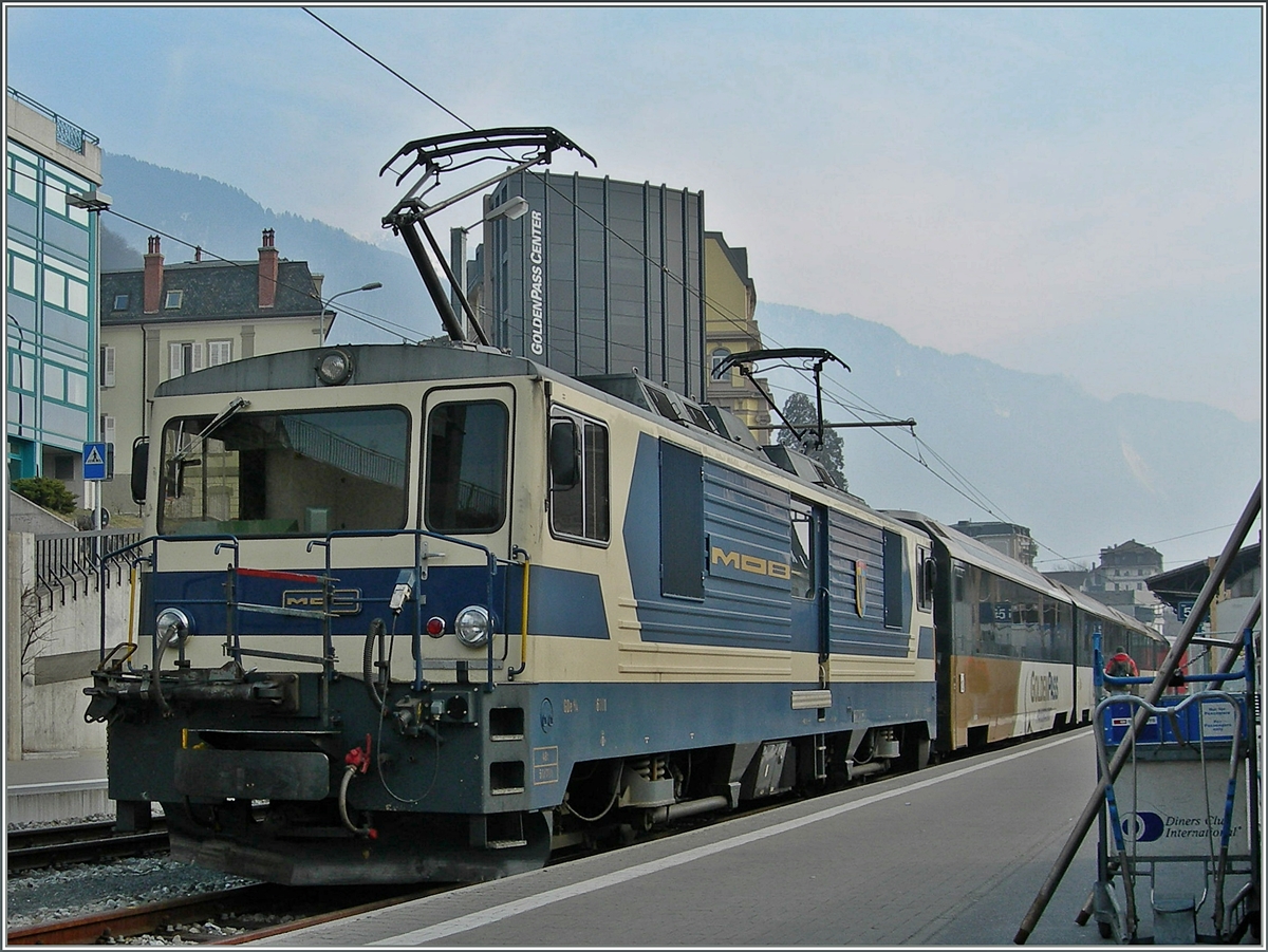 Eine MOB GDe 4/4 in Montreux.
19. März 2006 