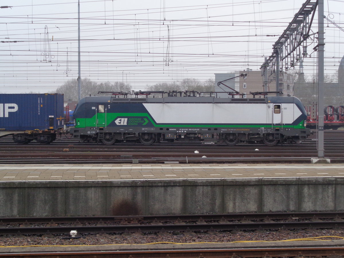 ELL 193 283 macht eine Pause in Lage Zwaluwe am 24 M�rz 2019. 