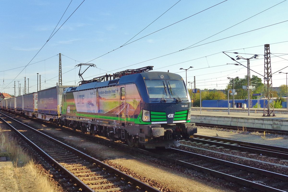 Notsch�ss auf LTE 193 261 in FRankfurt (Oder) am 18 September 2018.