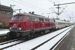 218 373-9 (92 80 1218 838-1 D-DB) kurz vor der abfahrt mit IC 2374 von itzehoe nach westerland/sylt,27.01.26