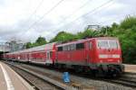 Am 1 Juni 2012 steht 111 007 in Kassel-Wilhelmsh�he.