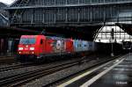 185 399-3 ist mit einen kastenzug durch bremen gefahren,30.12.14