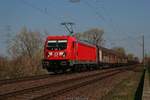 DB 187 142 mit gemischten Güterzug am 02.04.2019 in Hamburg-Moorburg