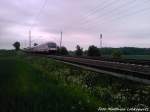 InterCity it einer Br 101er am Ende kurz vorm Einfahrtssignal Bergen auf R�gen am 31.5.13
