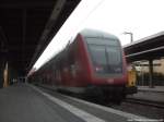Wenige Minuten ging es f�r 112 115 mit Steuerwagen voraus als RE5 mit ziel Falkenberg (Elster) / noch steht der Zug im bahnhof Stralsund Hbf am 6.1.14