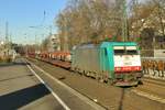 CoBRa 2807 zieht ein LGAG durch K�ln S�d am 20 J�nner 2017.