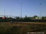 347 975, 345 227 und LOK 21 der WAB abgestellt in Mukran/R�gen am 29.5.15