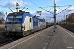 193 840 zog einen leeren containerzug,durch hh-harburg,11.03.16