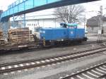 PRESS 346 001 im Bahnhof Bergen auf R�gen am 4.3.14