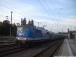 151 039-5 der EGP mit dem Kreidezug im Bahnhof Bergen auf R�gen am 5.9.14