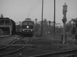 132 158 der LEG beim Einfahren ins Bw Sta�furt am 7.5.17