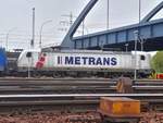 akiem/Metrans 187 508 abgestellt in Hamburg-Altenwerder am Hafenbahnhof Alte S�derelbe am 01.05.2019