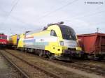 ES 64 U2 - 029 182 529 kombi verkehr am 12.02.2005 in M�nchen Ost Rangierbahnhof