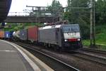 Am 1 Juni 2012 d�nnert 189 843 mit ein KLV durch Hamburg-Harburg.