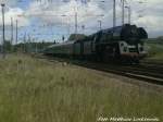 118 770 mit 01 0509 beim einfahren in Bergen auf R�gen am 30.5.15