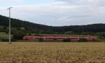Eine f�nfteilige Talent2-Garnitur ist am 20.August 2013 nach N�rnberg �ber Bamberg unterwegs.