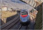 Ein FS ETR 610 auf der Fahrt nach Genève bei Cully.