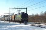 LTE 193 729 passiert ganz r�hig Alverna am 11 Februar 2021.