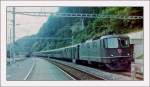 Ein SBB SAchnellzug wie er für die 70 und 80 Jhare typisch war: Re 4/4 II und EW I und II..