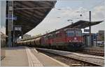 Die beiden SBB Re 420 244-6 und 294-1 mit dem  Spaghetti Zug  beim einem Halt in Lausanne.