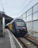 Die SBB Re 460 028 hat mit ihrem IR 95 von Brig nach Gen�ve A�roport den Bahnhof von Lausanne erreicht. 

4. Juni 2026