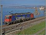 Beim Château de Chillon ist die SBB Re 6/ 11678 (Re 620 078-6 )  Bassersdorf  als Lok Zug auf dem Weg in Richtung Lausanne.

14. Nov. 2024