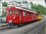 Der RhB ABe 474 N° 35 der Blonay Chamby Bahn wartet in Vevey auf die Abfahrt nach Chaulin.