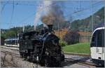 Die BFD HG 3/4 N� 3 der Blonay Chamby Bahn rangiert in Blonay um dann ihren Zug f�r die R�ckfahrt nach Chaulin zu bespannen.

7. Juni 2026