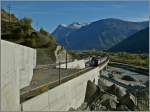Der IC Brig Romanshorn erreicht das S�dportal des L�tschberg Basis Tunnel.
