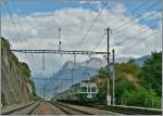 100 Jahre BLS: Der  Be 4/4  Wellensittich  in Ausserberg.