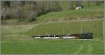 Ein MOB Panoramic Express zwischen Monbovon und Rossini�re.