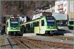 In Le Sépey kreuzen sich die beiden TPC ASD ABe 4/8 472 und 471.