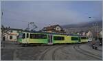 Der TPC BVB Beh 4/8 91 hat als R74 547 den Bahnhof von Bex auf Gleis 0 (Gleis Null) erreicht. Der Triebwagen wird nach einer kurzen Wendezeit nach Villars-sur-Ollon zurückfahren. Über den Gleisen im Vordergrund hat man vor einiger Zeit die Fahrleitung entfernt.

19. Januar 2026