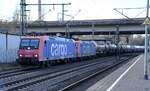 482 003-1 und 482 010-6 fuhren mit einen tanker durch hh-harburg,03.03.22