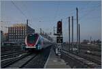 Der SBB LEX RABe 522 224 erreicht das franz�siche Annemasse.