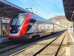 Ein eher seltenes Ereigniss: ein SBB RABDe 502 in Vrvry.
