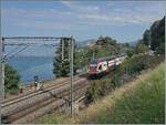 Der SBB RABe 515 102 ist beim Château de Chillon auf dem Weg nach St-Maurice.

30. Juni 2025