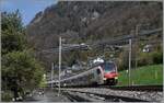 Der SBB Flirt RABe 523 114 und ein weiterer sind als R 4 von Les Brassus/Vallorbe kurz vor Villeneuve auf dem weg nach Bex. 

3. April 2025

