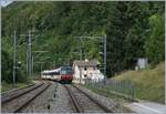 Ein SBB RDe 560  Domino  verlässt Champ-Du-Moulin in Richtung Buttes.