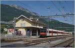 Ein RegionAlps Domino beim Halt in Monthey.
