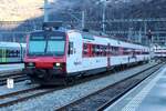 SBB 560 416 steht am 1 Jänner 2024 in Brig abgestellt.